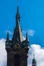 The gothik Tower in the Prague Royalty Free Stock Photo