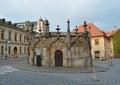 Gotic Stone Fountain in Kutna Hora, Czech Republic