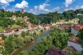 The Gotteron bridge and the river Sarine - Fribourg - Switzerland
