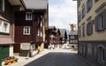 Gotthard Town Hospental in Switzerland