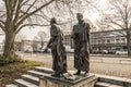 Gottingen Seven monument in Hannover Royalty Free Stock Photo