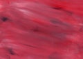 Gouache paint brush strokes in red colors, background and texture Royalty Free Stock Photo