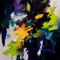 Gouache Paint Strokes Bright Colors Background Generative AI Royalty Free Stock Photo