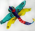 Fairytale dragonfly painted by child