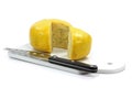 Gouda cheese wheel Royalty Free Stock Photo