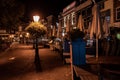 Gouda, South Holland/The Netherlands - October 19 2020: In the evening all bars and restaurants closed due to a lockdown following