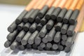 Gouging carbon electrode rods Royalty Free Stock Photo