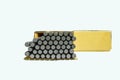 Gouging carbon electrode rods Royalty Free Stock Photo