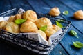 GougÃÂ©res - traditional French cheese choux pastry