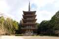 Goujonoto Pagoda at Daigo-ji Temple in Kyoto