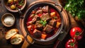 goulash with bread