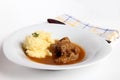 Goulash and mashed potatoes