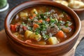 Goulash soup with Mediterranean herbs and potato