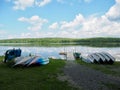 Gouldsboro Lake in the Pocono Mountains Royalty Free Stock Photo