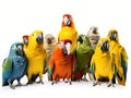Goup of parrots Royalty Free Stock Photo