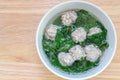 Gourd soup with minced pork Royalty Free Stock Photo