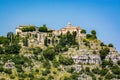 Gourdon, France - June 20, 2018. Village Gourdon at Top of Hill in South France