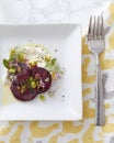 Gourmet Beet Salad Table Setting Royalty Free Stock Photo