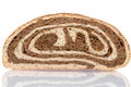 Gourmet bi-colour white and brown bread Royalty Free Stock Photo