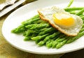 Gourmet breakfast - asparagus with egg