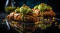 Gourmet Breakfast Treat: Pistachio Croissant with Nutty Flavor