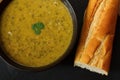 Gourmet broccoli and stilton soup Royalty Free Stock Photo