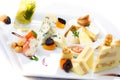 Gourmet Cheeseplate Royalty Free Stock Photo