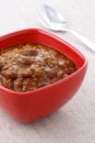 Gourmet chili beans with extra lean beef Royalty Free Stock Photo