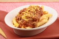 Gourmet chili fries Royalty Free Stock Photo