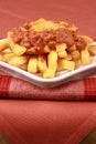 Gourmet chili fries Royalty Free Stock Photo