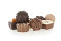 Gourmet chocolate bonbons Royalty Free Stock Photo