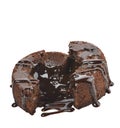 Gourmet Chocolate Cake Royalty Free Stock Photo