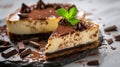 Gourmet Chocolate Cheesecake Slice