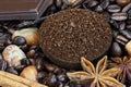 Gourmet Coffee Ingredients Royalty Free Stock Photo