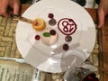 Gourmet desert in a Vienna wine restaurant