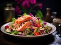 Gourmet Feast: Premium Salmon Salad by World-Class Chef Marthadrmundobulmajr