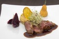 Gourmet fillet of duck with groats
