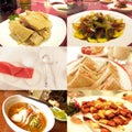 Gourmet food collage Royalty Free Stock Photo