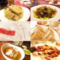 Gourmet food collage