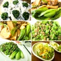 Gourmet food collage