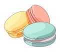 Gourmet French macaroons, a sweet stack