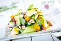 Gourmet Fresh Summer Salad on Table