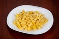 Fussili pasta with oil