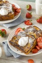 Gourmet Homemade Brioche French Toast Royalty Free Stock Photo