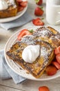 Gourmet Homemade Brioche French Toast Royalty Free Stock Photo