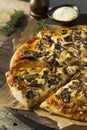 Gourmet Homemade Mushroom Pizza