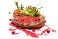 Gourmet meat, restaurant steak and sauce