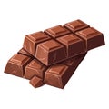 Gourmet milk chocolate bar Royalty Free Stock Photo