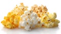 Gourmet Popcorn Collection on White Background for Creative Projects Royalty Free Stock Photo