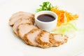 Gourmet Pork Meat. Restaurant food Royalty Free Stock Photo